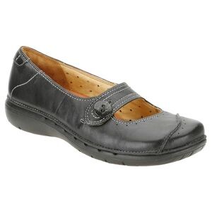 Clarks Unstructured Poem 85174 Leather Brown Mary Jane Loafer Flats, Size 7